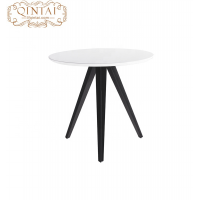 Wholesale Fashion Modern Design MDF top Metal Legs Round Dining Table