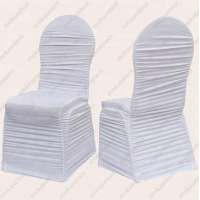 ruffled wedding chair cover