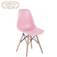 Wholesale Cheap Scandinavian look Nordic style Pretty Plastic and wood living room pink Chair